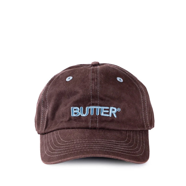 Rounded Logo 6 Panel Cap - Redwood